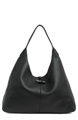 Longchamp Roseau Extra Large Hobo Bag in Black