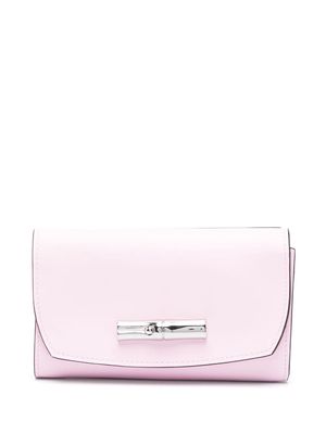 Longchamp Roseau leather wallet - Pink