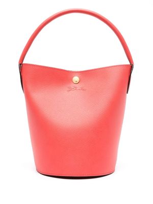 Longchamp small Épure leather bucket bag - Pink