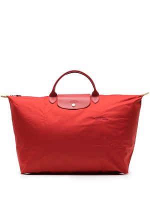 Longchamp small Le Pliage Green Travel tote bag - Red