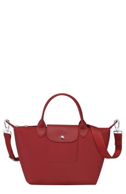 Longchamp Small Le Pliage Neo Nylon Top Handle Bag in Red