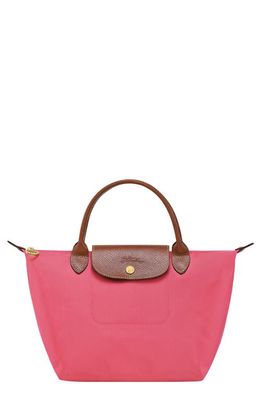 Longchamp Small Le Pliage Recycled Canvas Top Handle Bag in Grenadine