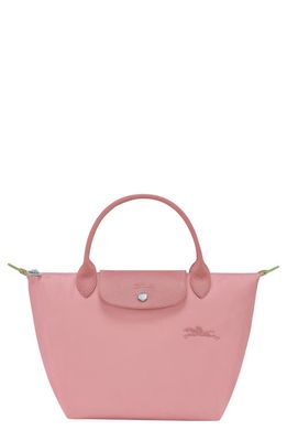 Longchamp Small Le Pliage Recycled Canvas Top Handle Bag in Petal