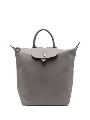 Longchamp small Le Pliage Xtra leather backpack - Grey