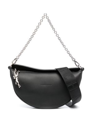 Longchamp Smile leather crossbody bag - Black