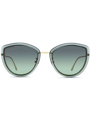 Longines butterfly-frame gradient-lenses sunglasses - Blue