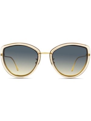 Longines butterfly-frame sunglasses - Gold