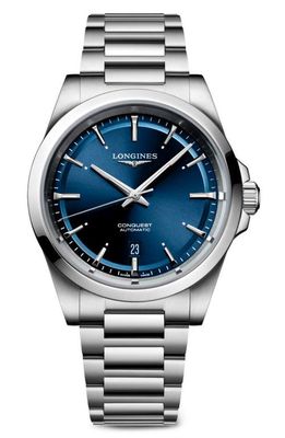 Longines Conquest Automatic Bracelet Watch, 41mm in Blue 