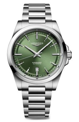 Longines Conquest Automatic Bracelet Watch, 41mm in Green 