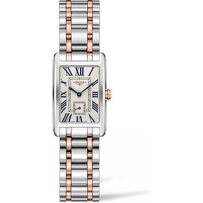 Longines DolceVita Bracelet Watch, 20.5mm x 32mm in Rose Gold/Silver 