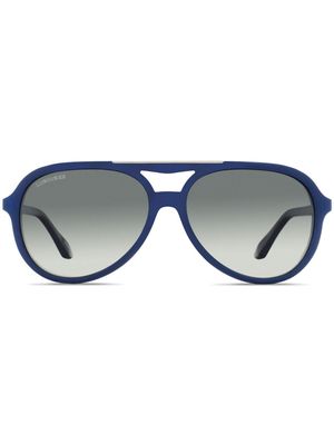 Longines pilot-frame sunglasses - Blue