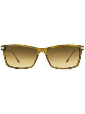 Longines rectangle-frame gradient-lenses sunglasses - Brown