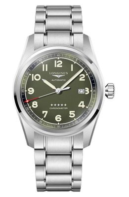 Longines Spirit Automatic Bracelet Watch, 42mm in Green 