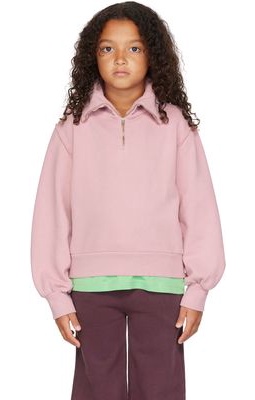 Longlivethequeen Kids Pink Zip Sweatshirt