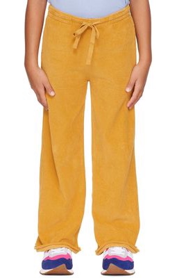 Longlivethequeen Kids Yellow Straight Lounge Pants