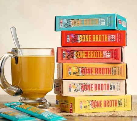 LonoLife 24 Single Serve Protein-Packed Bone Broth Mix