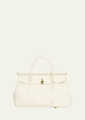 Loom 32 Grained Leather Top-Handle Bag