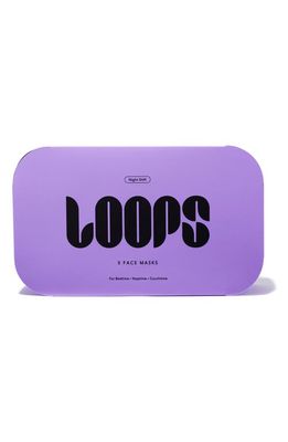 LOOPS Night Shift 5-Pack Face Masks in Purple