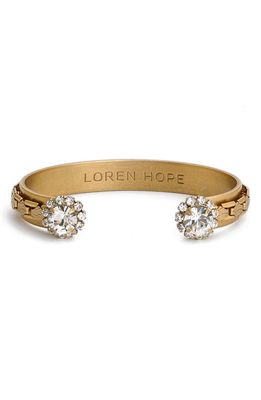 Loren Hope 'Marley' Crystal Cuff in Crystal/Gold