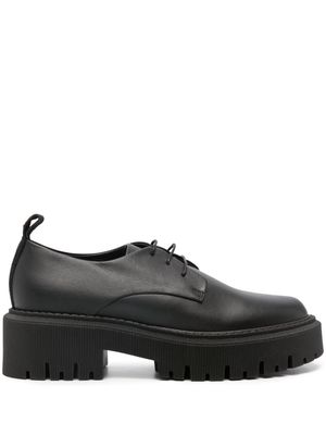 Lorena Antoniazzi 50mm lace-up leather loafers - Black