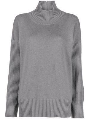 Lorena Antoniazzi cashmere turtleneck knitted jumper - Grey