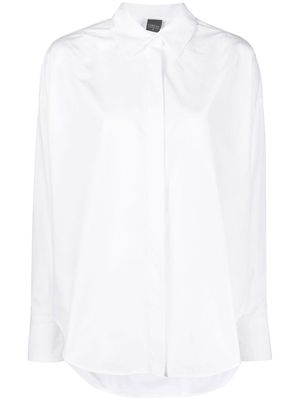 Lorena Antoniazzi concealed front-fastening shirt - White