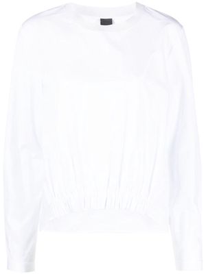 Lorena Antoniazzi crew-neck cotton blouse - White