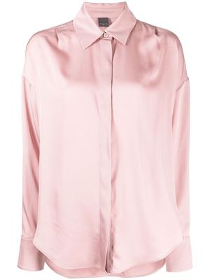 Lorena Antoniazzi drop-shoulder classic collar shirt - Pink