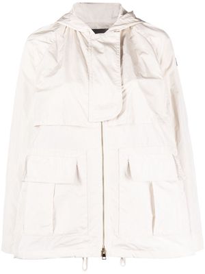 Lorena Antoniazzi embroidered-star hooded jacket - Neutrals
