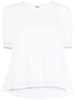 Lorena Antoniazzi glitter detail t-shirt - White