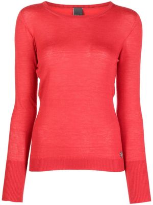 Lorena Antoniazzi glitter-star detail knit jumper - Red