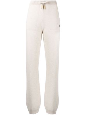 Lorena Antoniazzi glitter-star detail track pants - Neutrals