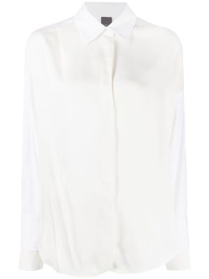 Lorena Antoniazzi layered-sleeve shirt - White
