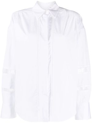 Lorena Antoniazzi long-sleeved cotton shirt - White