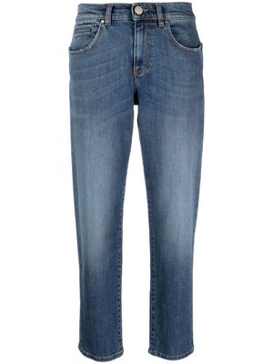 Lorena Antoniazzi mid-rise cropped jeans - Blue