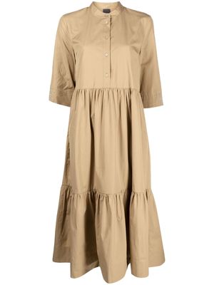 Lorena Antoniazzi midi cotton shirt dress - Brown