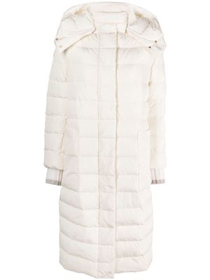 Lorena Antoniazzi padded zip-up coat - White