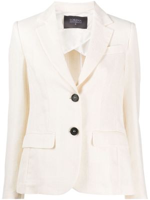 Lorena Antoniazzi single-breasted fitted blazer - White