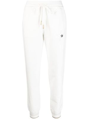 Lorena Antoniazzi star-detail cotton track pants - White