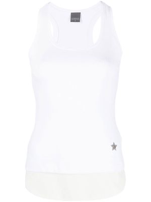 Lorena Antoniazzi star-print detail tank top - White