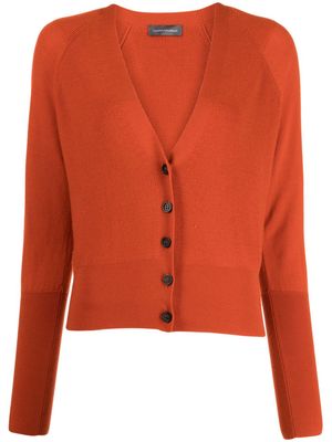 Lorena Antoniazzi virgin wool buttoned cardigan - Orange