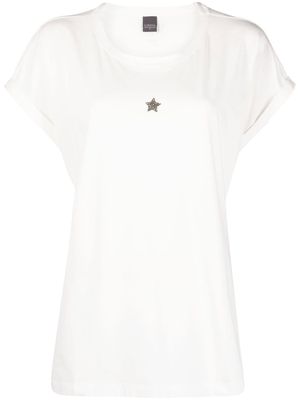 Lorena Antoniazzi wide-neck cotton T-shirt - White