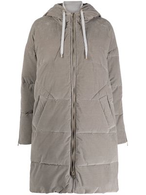 Lorena Antoniazzi zip-up padded coat - Grey
