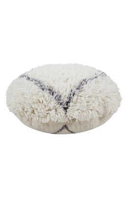 Lorena Canals Berber Soul Washable Wool Pouf in Green Tones
