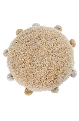 Lorena Canals Bubbly Pompom Trim Floor Cushion in Honey
