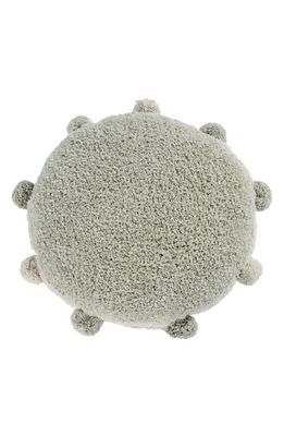 Lorena Canals Bubbly Pompom Trim Floor Cushion in Olive