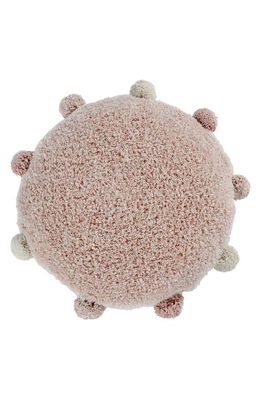Lorena Canals Bubbly Pompom Trim Floor Cushion in Vintage Blush
