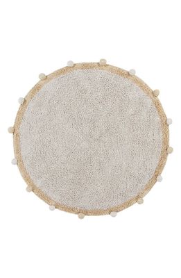 Lorena Canals Bubbly Washable Cotton Area Rug in Natural Honey