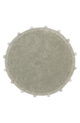 Lorena Canals Bubbly Washable Cotton Area Rug in Olive Natural