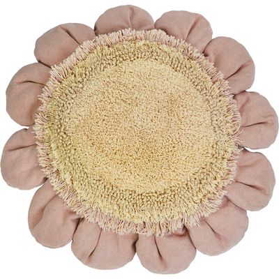 Lorena Canals Daisy & Detachable Bee Floor Cushion in Blush 